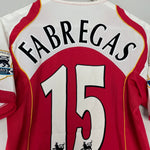 Shop 2004/05 ARSENAL FABREGAS #15 HOME SHIRT (S) NIKE, classic football shirts, vintage football shirts & retro soccer jerseys at Cult Kits