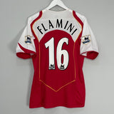 Shop 2004/05 ARSENAL FLAMINI #16 HOME SHIRT (M) NIKE, classic football shirts, vintage football shirts & retro soccer jerseys at Cult Kits