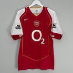 Shop 2004/05 ARSENAL FLAMINI #16 HOME SHIRT (M) NIKE, classic football shirts, vintage football shirts & retro soccer jerseys at Cult Kits
