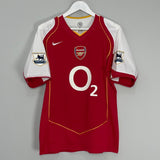 Shop 2004/05 ARSENAL FLAMINI #16 HOME SHIRT (M) NIKE, classic football shirts, vintage football shirts & retro soccer jerseys at Cult Kits