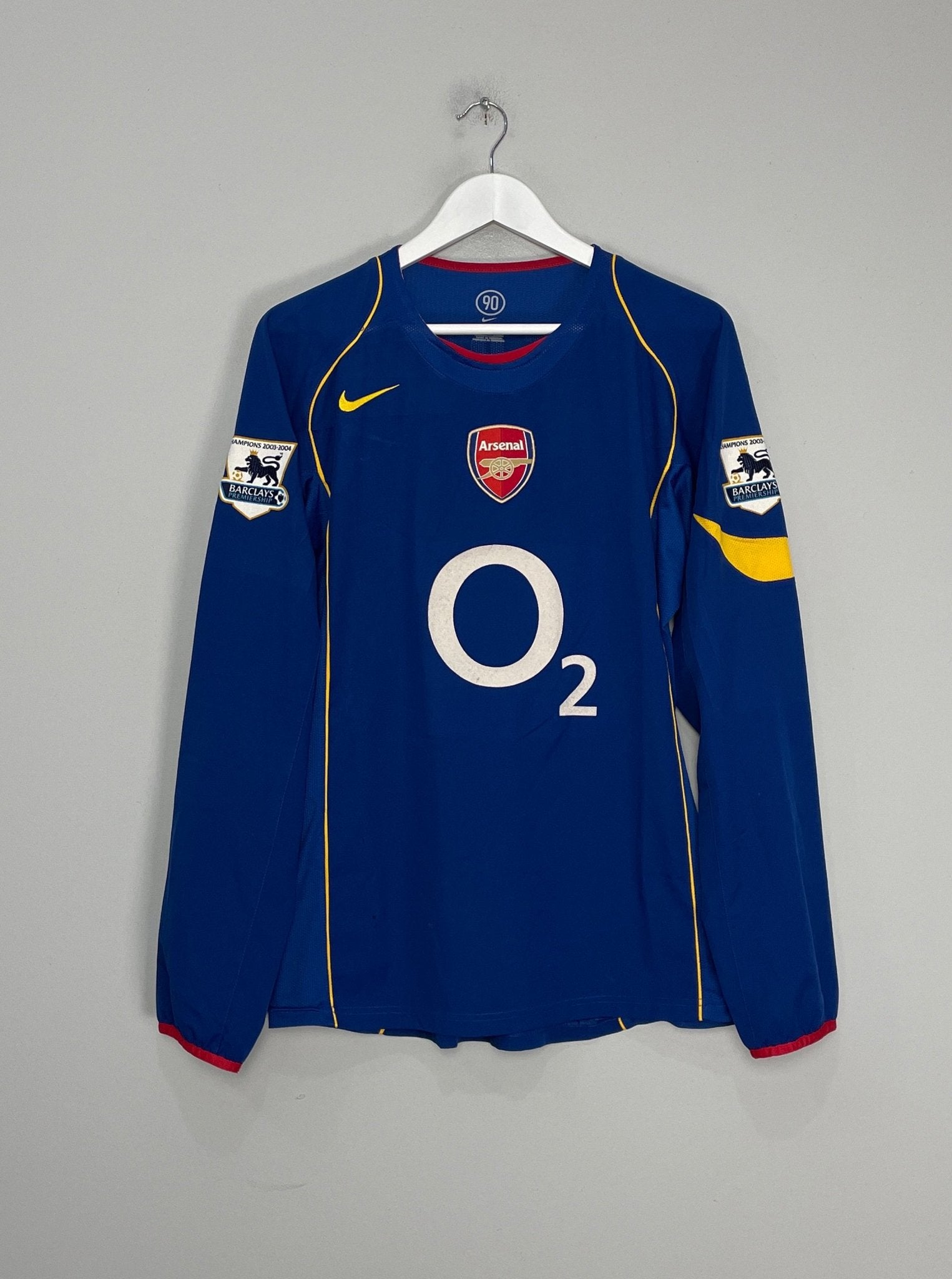 Shop 2004/05 ARSENAL V.PERSIE #11 L/S AWAY SHIRT (M) NIKE, classic football shirts, vintage football shirts & retro soccer jerseys at Cult Kits