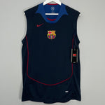 Shop 2004/05 BARCELONA *BNWT* TRAINING SHIRT (L) NIKE, classic football shirts, vintage football shirts & retro soccer jerseys at Cult Kits