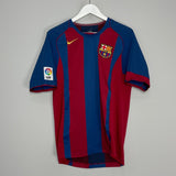 Shop 2004/05 BARCELONA MESSI #30 HOME SHIRT (M) NIKE, classic football shirts, vintage football shirts & retro soccer jerseys at Cult Kits