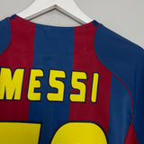 Shop 2004/05 BARCELONA MESSI #30 HOME SHIRT (M) NIKE, classic football shirts, vintage football shirts & retro soccer jerseys at Cult Kits