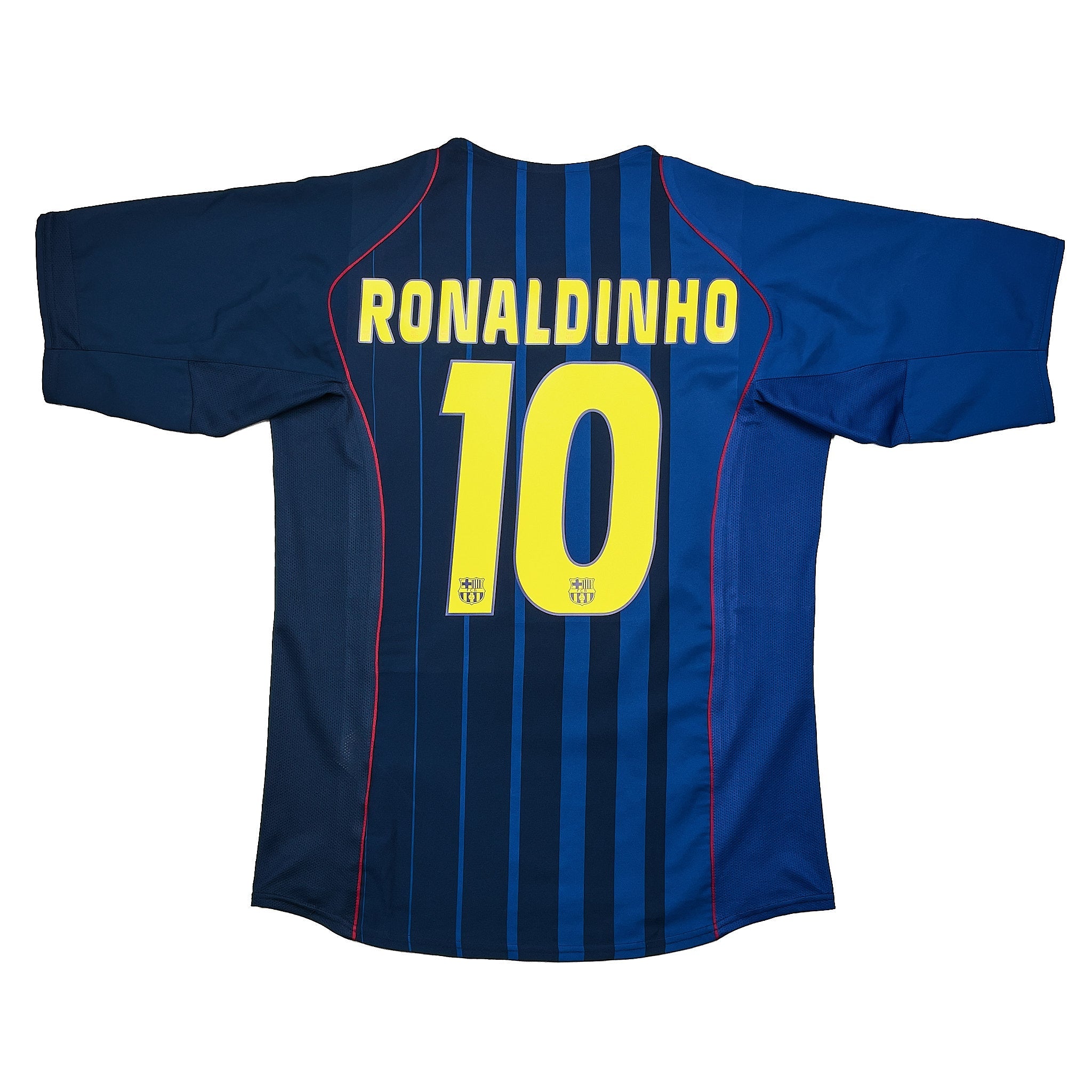 Buy 2004/05 Barcelona Ronaldinho 10 Away Shirt (L) Nike ~ Free worldwide shipping ~ Authentic Vintage Football Shirts from Cult Kits
