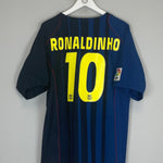 2004/05 BARCELONA RONALDINHO 10 AWAY SHIRT (XL) NIKE - Cult Kits - XL - Buy Vintage Football Shirts, Authentic Retro Football Shirts For Sale, Classic Football Shirts & Soccer Jersey