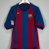 2004/05 BARCELONA RONALDINHO 10 HOME SHIRT (L) NIKE - Cult Kits - Large - Buy Vintage Football Shirts, Authentic Retro Football Shirts For Sale, Classic Football Shirts & Soccer Jersey