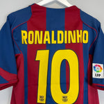 2004/05 BARCELONA RONALDINHO 10 HOME SHIRT (L) NIKE - Cult Kits - Large - Buy Vintage Football Shirts, Authentic Retro Football Shirts For Sale, Classic Football Shirts & Soccer Jersey