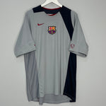 Shop 2004/05 BARCELONA TRAINING SHIRT (XL) NIKE, classic football shirts, vintage football shirts & retro soccer jerseys at Cult Kits