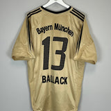 Shop 2004/05 BAYERN MUNICH BALLACK #13 AWAY SHIRT (L) ADIDAS, classic football shirts, vintage football shirts & retro soccer jerseys at Cult Kits