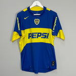 Shop 2004/05 BOCA JUNIORS HOME SHIRT (M) NIKE, classic football shirts, vintage football shirts & retro soccer jerseys at Cult Kits