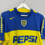 Shop 2004/05 BOCA JUNIORS HOME SHIRT (M) NIKE, classic football shirts, vintage football shirts & retro soccer jerseys at Cult Kits