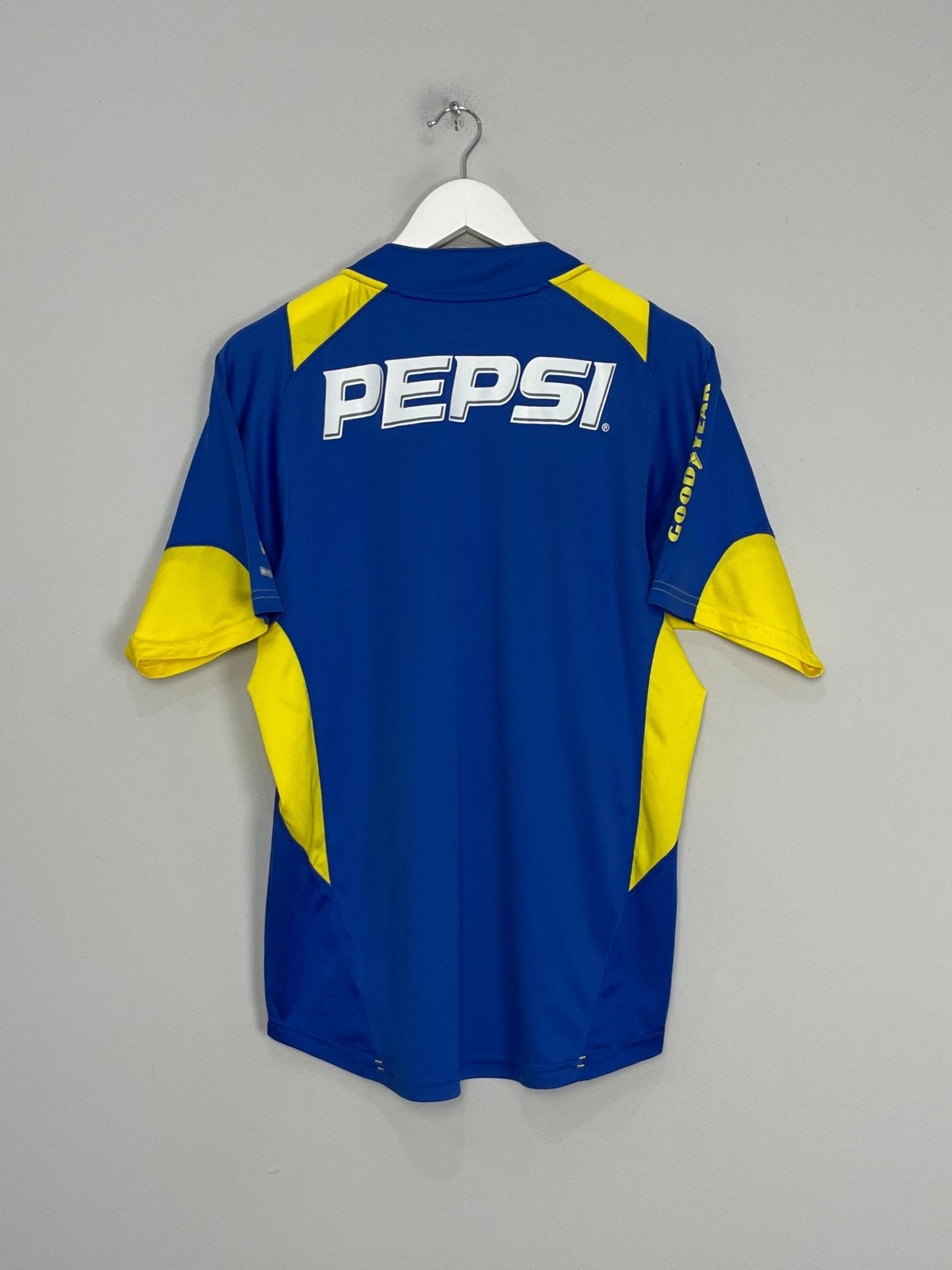 Shop 2004/05 BOCA JUNIORS HOME SHIRT (M) NIKE, classic football shirts, vintage football shirts & retro soccer jerseys at Cult Kits