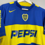 Shop 2004/05 BOCA JUNIORS TEVEZ #10 HOME SHIRT (M) NIKE, classic football shirts, vintage football shirts & retro soccer jerseys at Cult Kits