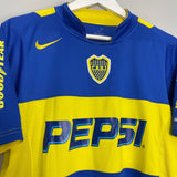 Shop 2004/05 BOCA JUNIORS TEVEZ #10 HOME SHIRT (M) NIKE, classic football shirts, vintage football shirts & retro soccer jerseys at Cult Kits
