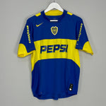 Shop 2004/05 BOCA JUNIORS TEVEZ #10 HOME SHIRT (M) NIKE, classic football shirts, vintage football shirts & retro soccer jerseys at Cult Kits