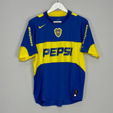 Shop 2004/05 BOCA JUNIORS TEVEZ #10 HOME SHIRT (M) NIKE, classic football shirts, vintage football shirts & retro soccer jerseys at Cult Kits