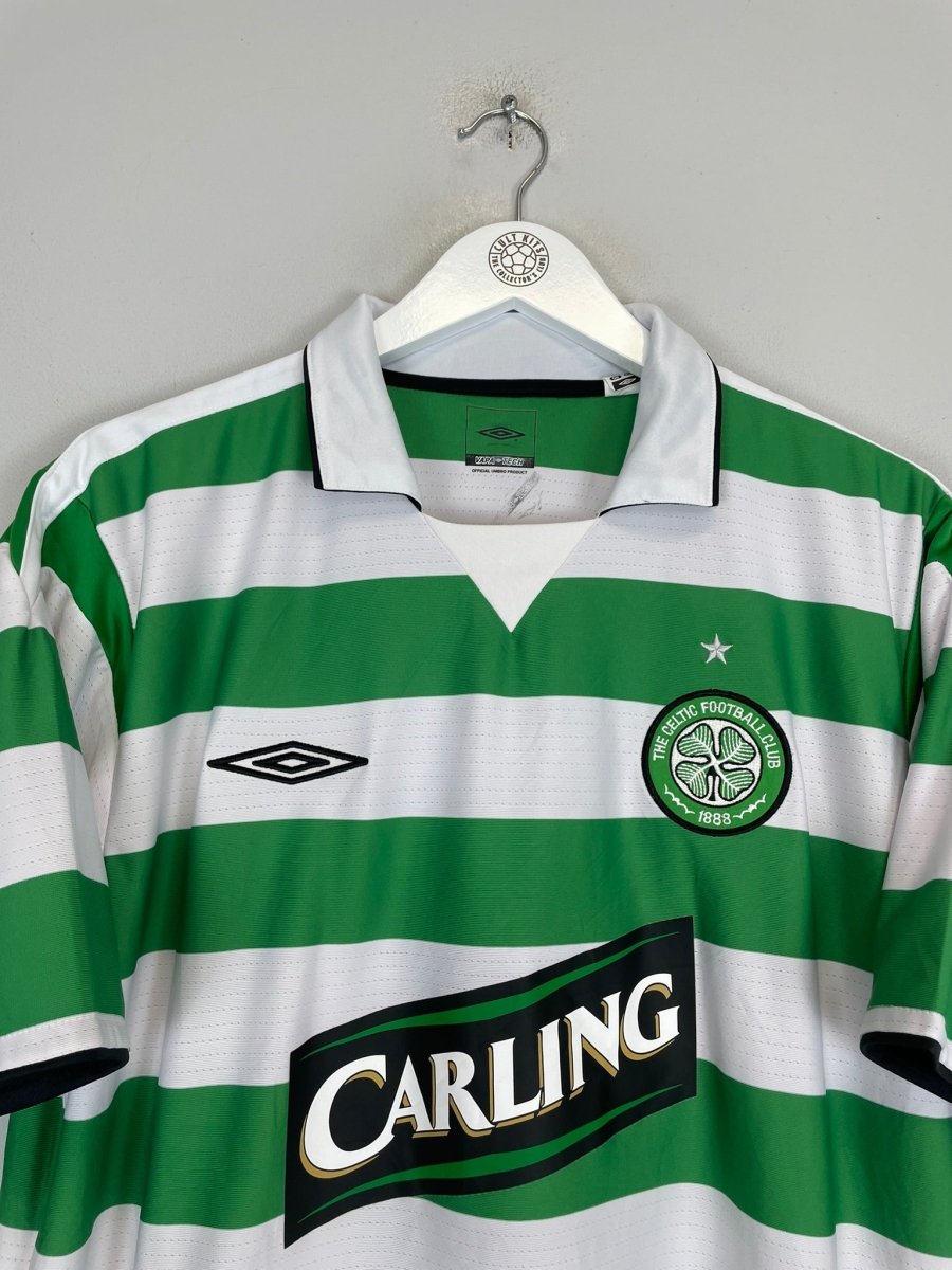 2004/05 CELTIC HOME SHIRT (XL) UMBRO - Cult Kits - XL - Buy Vintage Football Shirts, Authentic Retro Football Shirts For Sale, Classic Football Shirts & Soccer Jersey