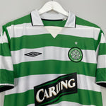 Shop 2004/05 CELTIC LARSSON #7 HOME SHIRT (L) UMBRO, classic football shirts, vintage football shirts & retro soccer jerseys at Cult Kits