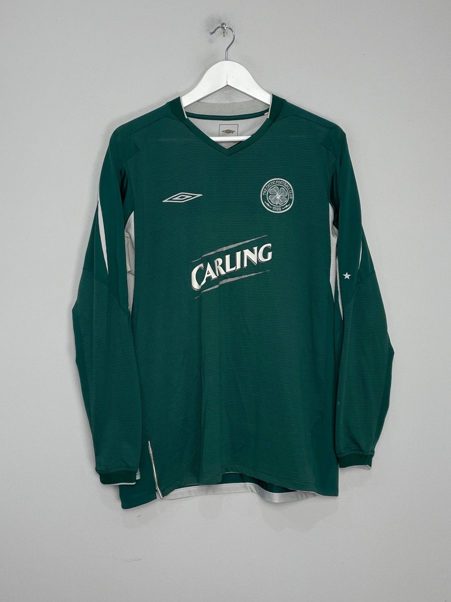 Shop 2004/05 CELTIC LARSSON #7 L/S AWAY SHIRT (XL) UMBRO, classic football shirts, vintage football shirts & retro soccer jerseys at Cult Kits