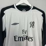 Shop 2004/05 CHELSEA CECH #1 GK SHIRT (XXL) UMBRO, classic football shirts, vintage football shirts & retro soccer jerseys at Cult Kits