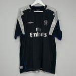 Shop 2004/05 CHELSEA DROGBA #15 AWAY SHIRT (XL) UMBRO, classic football shirts, vintage football shirts & retro soccer jerseys at Cult Kits