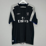 Shop 2004/05 CHELSEA DROGBA #15 AWAY SHIRT (XL) UMBRO, classic football shirts, vintage football shirts & retro soccer jerseys at Cult Kits