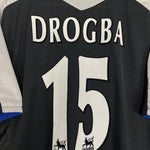 Shop 2004/05 CHELSEA DROGBA #15 AWAY SHIRT (XL) UMBRO, classic football shirts, vintage football shirts & retro soccer jerseys at Cult Kits