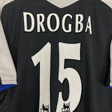 Shop 2004/05 CHELSEA DROGBA #15 AWAY SHIRT (XL) UMBRO, classic football shirts, vintage football shirts & retro soccer jerseys at Cult Kits