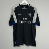 Shop 2004/05 CHELSEA DROGBA #15 AWAY SHIRT (XL) UMBRO, classic football shirts, vintage football shirts & retro soccer jerseys at Cult Kits