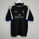 Shop 2004/05 CHELSEA DROGBA #15 AWAY SHIRT (XL) UMBRO, classic football shirts, vintage football shirts & retro soccer jerseys at Cult Kits
