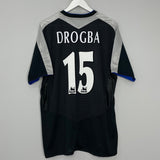 Shop 2004/05 CHELSEA DROGBA #15 AWAY SHIRT (XL) UMBRO, classic football shirts, vintage football shirts & retro soccer jerseys at Cult Kits