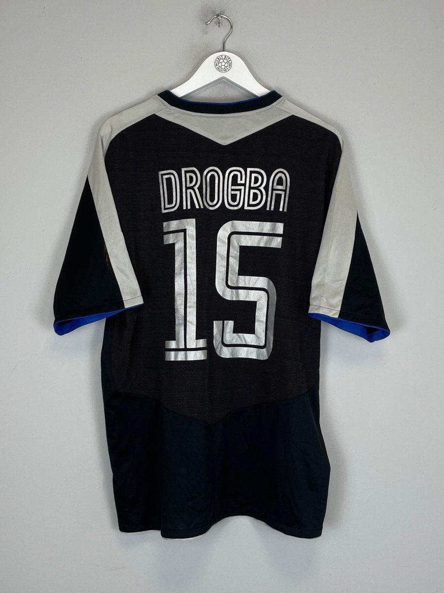 2004/05 CHELSEA DROGBA 15 AWAY SHIRT (XL) UMBRO - Cult Kits - XL - Buy Vintage Football Shirts, Authentic Retro Football Shirts For Sale, Classic Football Shirts & Soccer Jersey