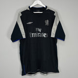 Shop 2004/05 CHELSEA DROGBA #15 AWAY SHIRT (XXL) UMBRO, classic football shirts, vintage football shirts & retro soccer jerseys at Cult Kits