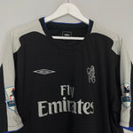 Shop 2004/05 CHELSEA LAMPARD #8 AWAY SHIRT (L) UMBRO, classic football shirts, vintage football shirts & retro soccer jerseys at Cult Kits
