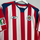 Shop 2004/05 CHIVAS GUADALAJARA HOME SHIRT (M) REEBOK, classic football shirts, vintage football shirts & retro soccer jerseys at Cult Kits