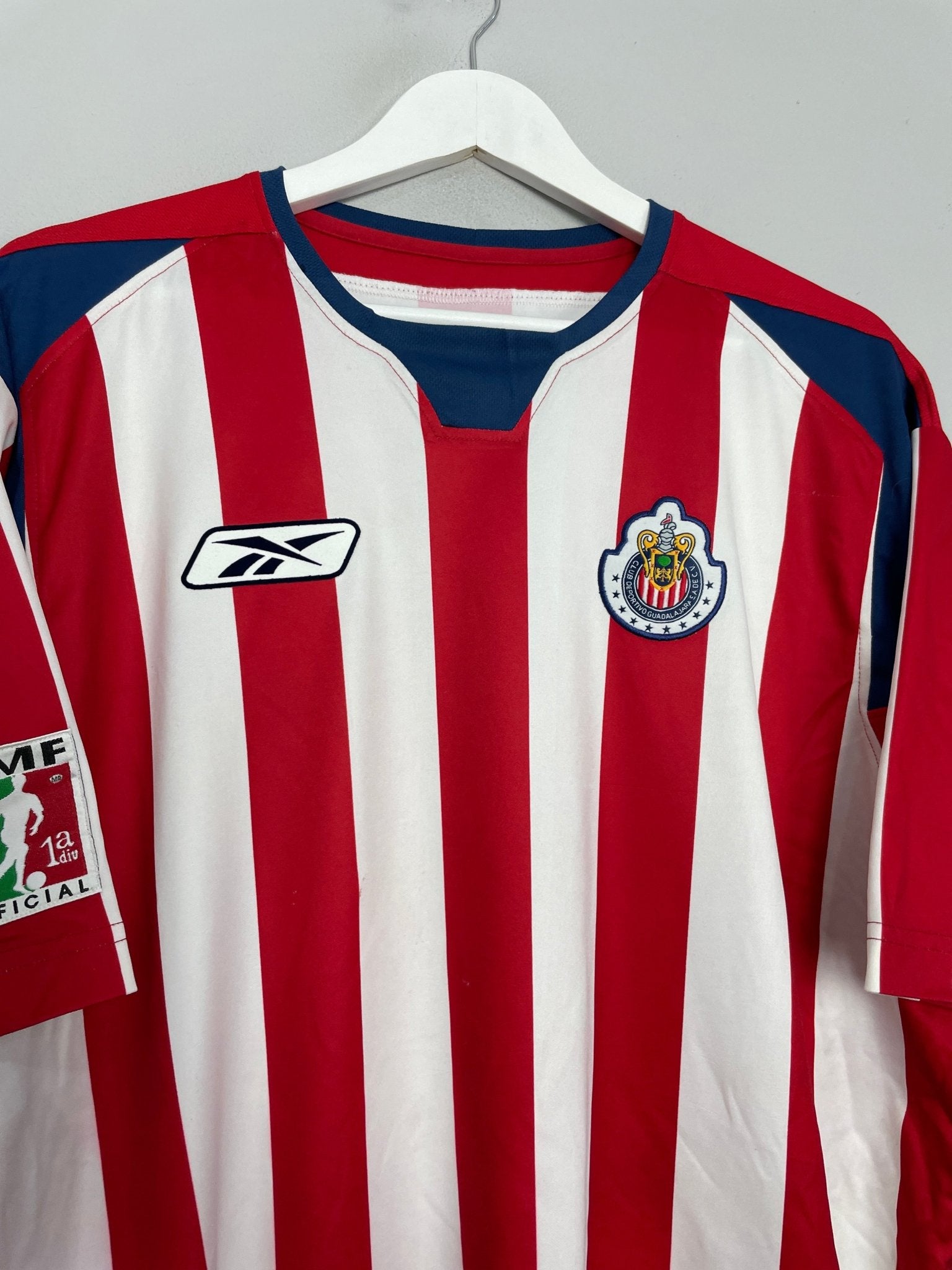 Shop 2004/05 CHIVAS GUADALAJARA HOME SHIRT (XL) REEBOK, classic football shirts, vintage football shirts & retro soccer jerseys at Cult Kits