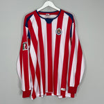 Shop 2004/05 CHIVAS GUADALAJARA L/S HOME SHIRT (XL) REEBOK, classic football shirts, vintage football shirts & retro soccer jerseys at Cult Kits