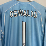 Shop 2004/05 CHIVAS GUADALAJARA OSWALDO #1 GK SHIRT (M) REEBOK, classic football shirts, vintage football shirts & retro soccer jerseys at Cult Kits