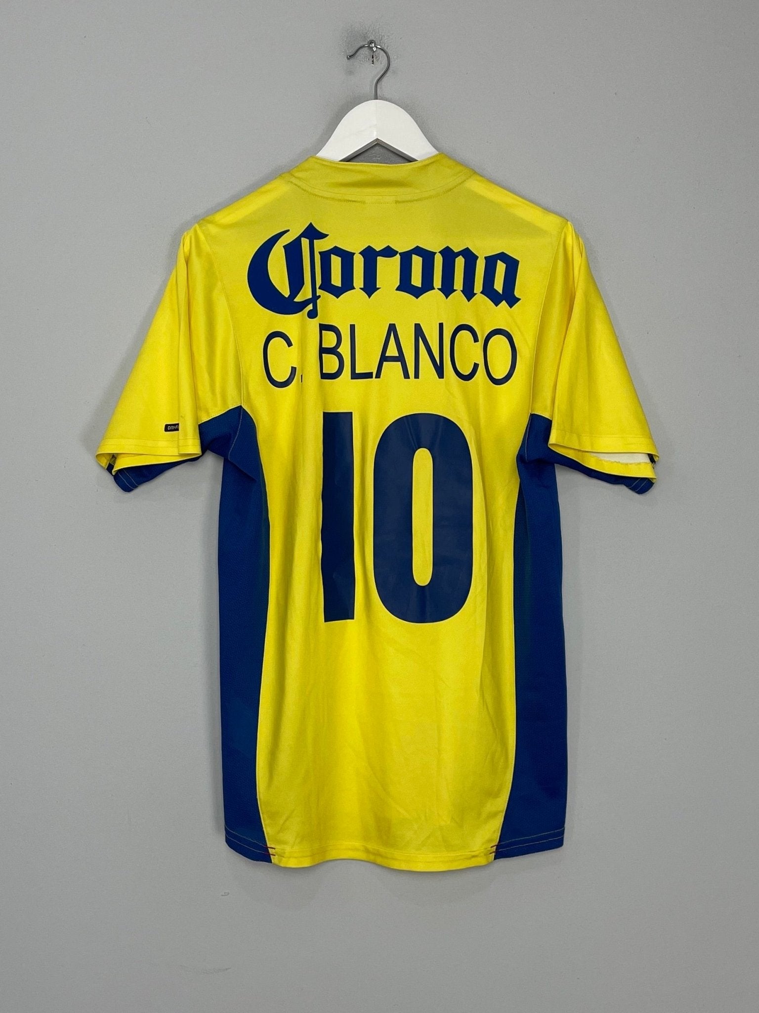 Shop 2004/05 CLUB AMERICA C.BLANCO #10 HOME SHIRT (M) NIKE, classic football shirts, vintage football shirts & retro soccer jerseys at Cult Kits