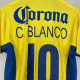Shop 2004/05 CLUB AMERICA C.BLANCO #10 HOME SHIRT (M) NIKE, classic football shirts, vintage football shirts & retro soccer jerseys at Cult Kits