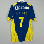 Shop 2004/05 CLUB AMERICA C.LOPEZ #7 AWAY SHIRT (XL) NIKE, classic football shirts, vintage football shirts & retro soccer jerseys at Cult Kits