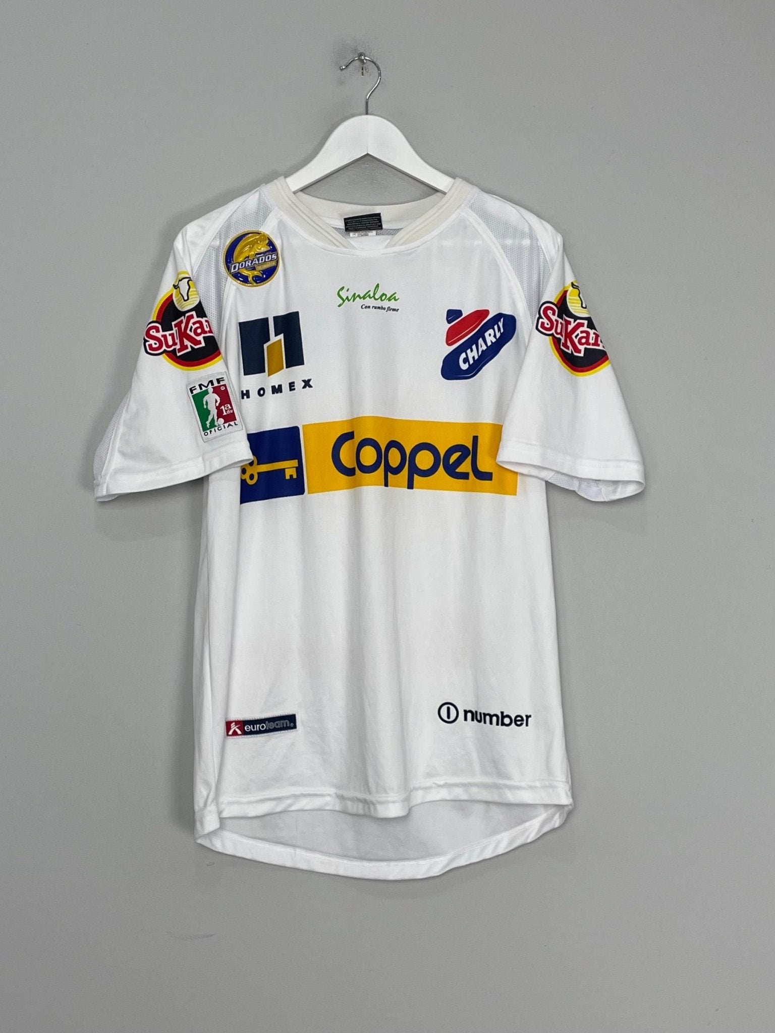 Shop 2004/05 DORADOS DE SINALOA HOME SHIRT (M) CHARLY, classic football shirts, vintage football shirts & retro soccer jerseys at Cult Kits
