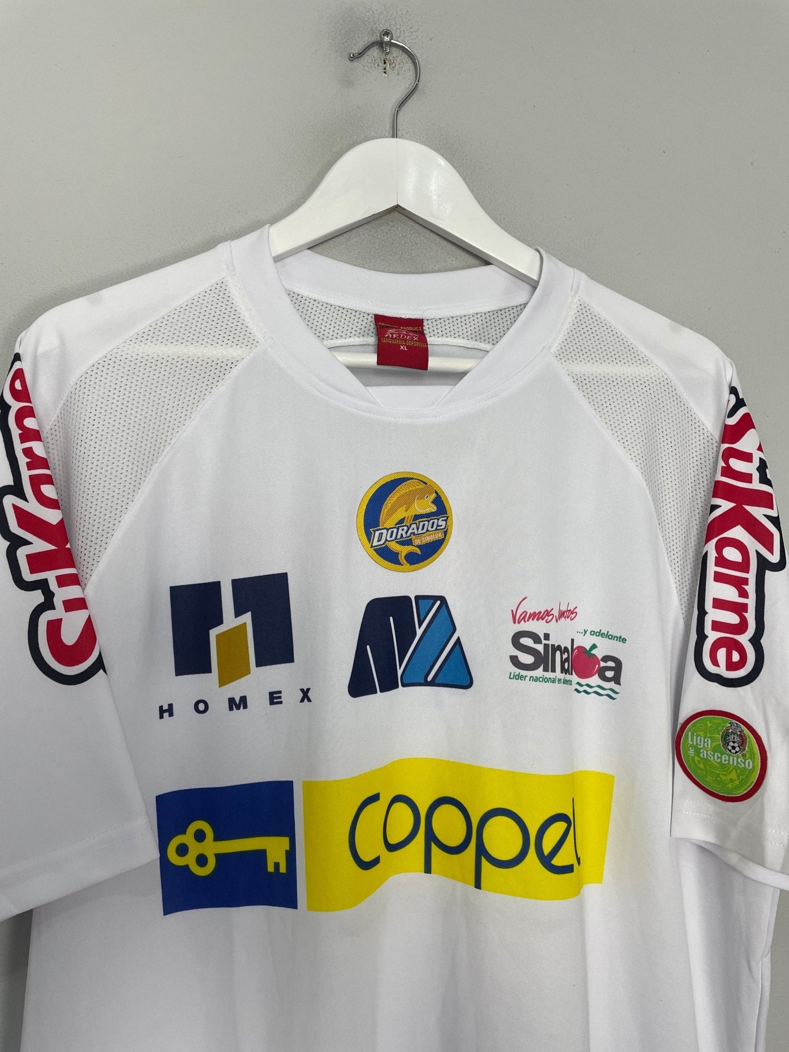 Shop 2004/05 DORADOS DE SINALOA HOME SHIRT (XL) ARDEX, classic football shirts, vintage football shirts & retro soccer jerseys at Cult Kits