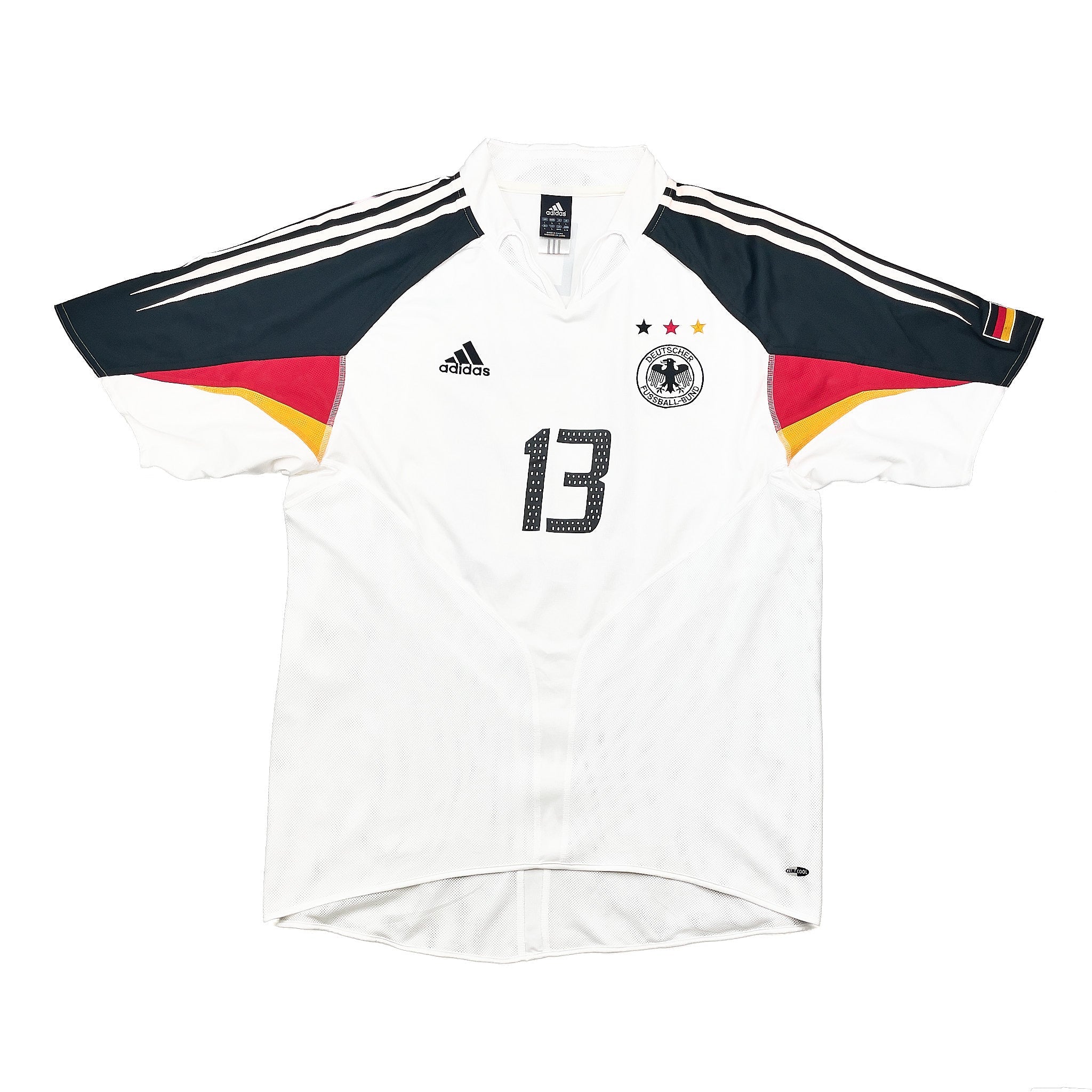 Buy 2004/05 Germany Ballack 13 Home Shirt (L) Adidas ~ Free worldwide shipping available ~ Authentic Vintage Football Shirts from Cult Kits