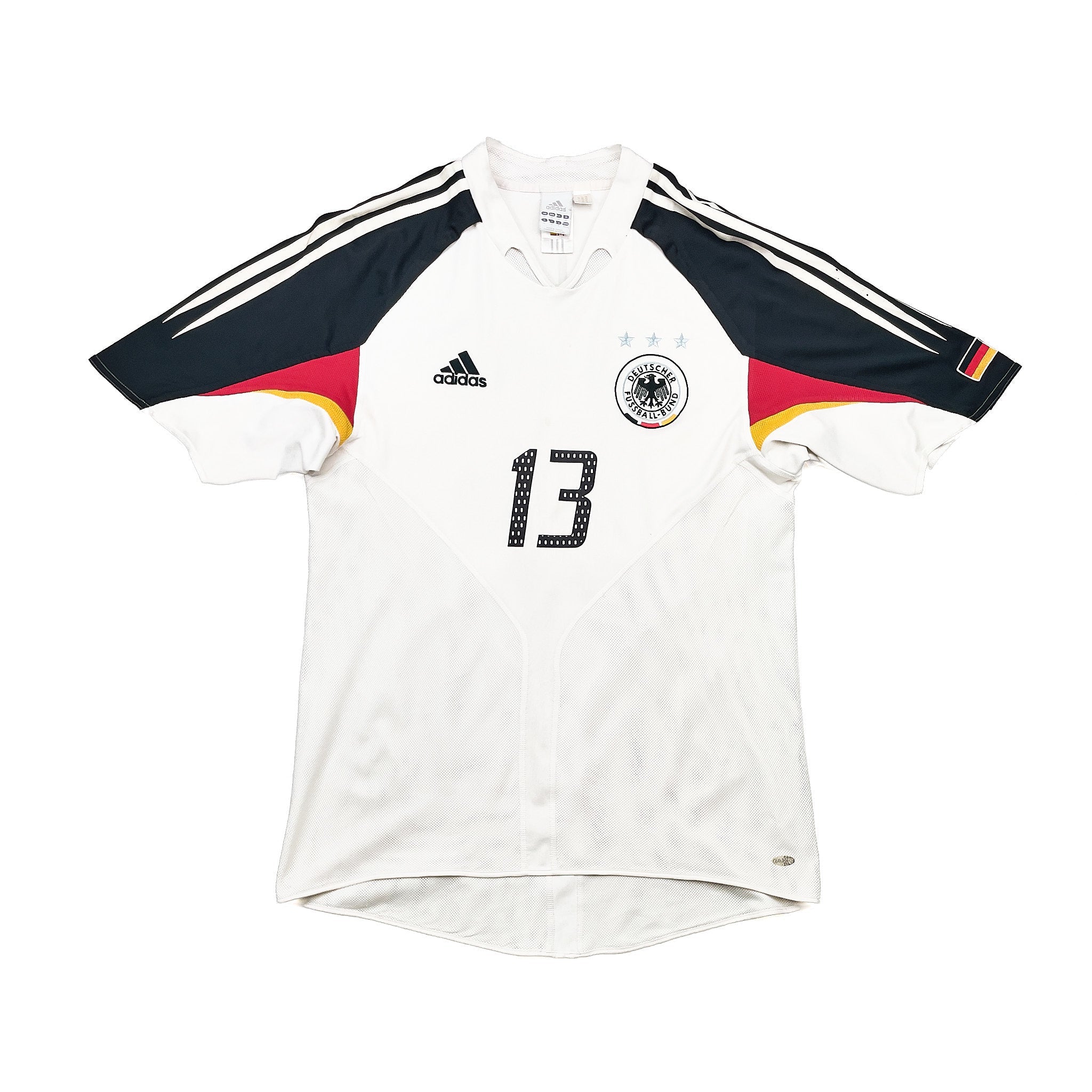 Buy 2004/05 Germany Ballack 13 Home Shirt (M) Adidas ~ Free worldwide shipping ~ Authentic Vintage Football Shirts from Cult Kits