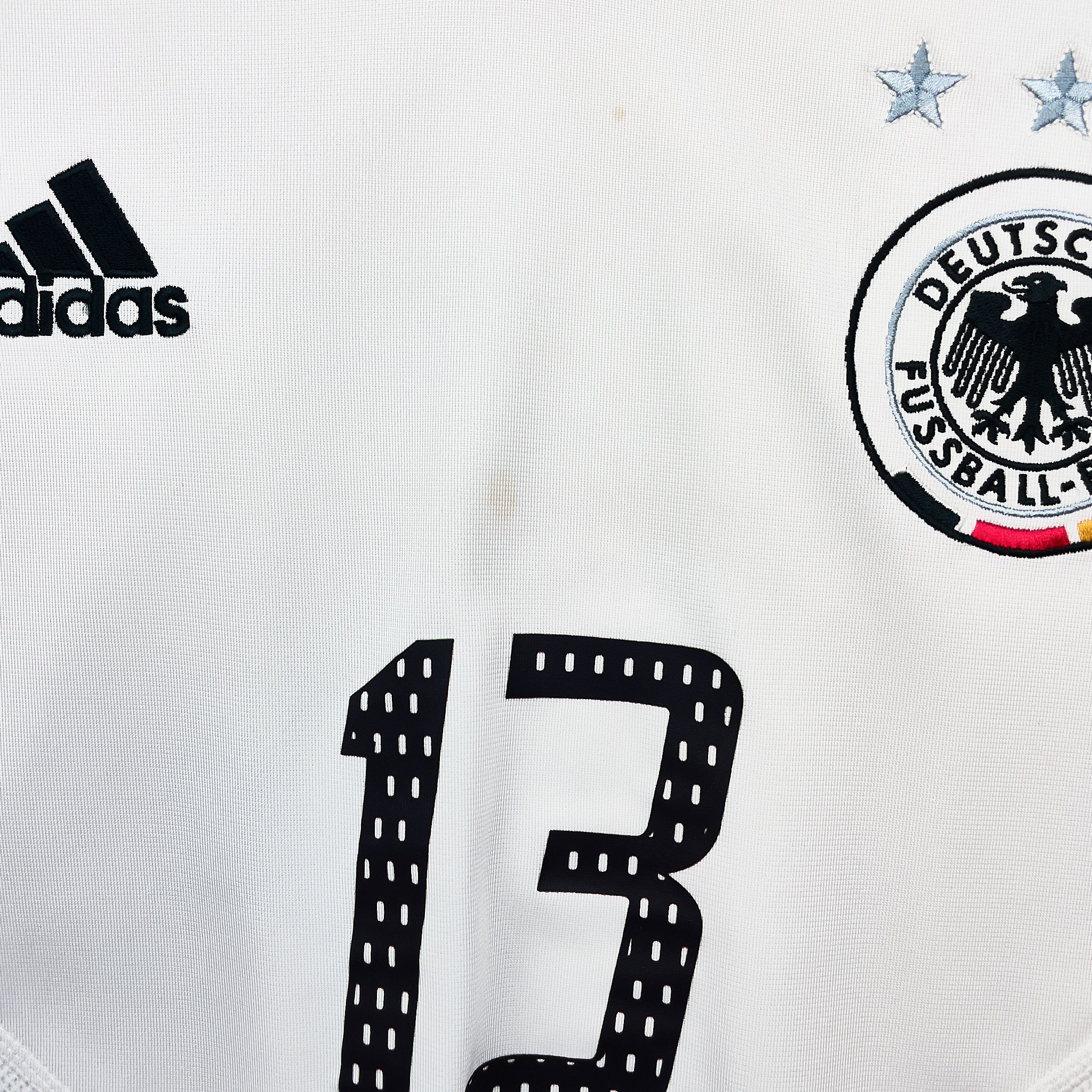 Buy 2004/05 Germany Ballack 13 Home Shirt (M) Adidas ~ Free worldwide shipping ~ Authentic Vintage Football Shirts from Cult Kits