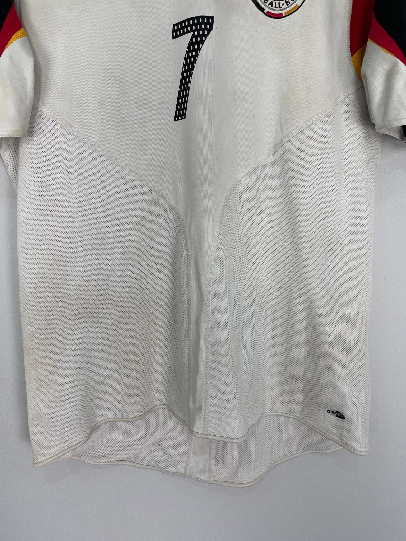 Shop 2004/05 GERMANY SCHWEINSTEIGER #7 HOME SHIRT (L) ADIDAS, classic football shirts, vintage football shirts & retro soccer jerseys at Cult Kits