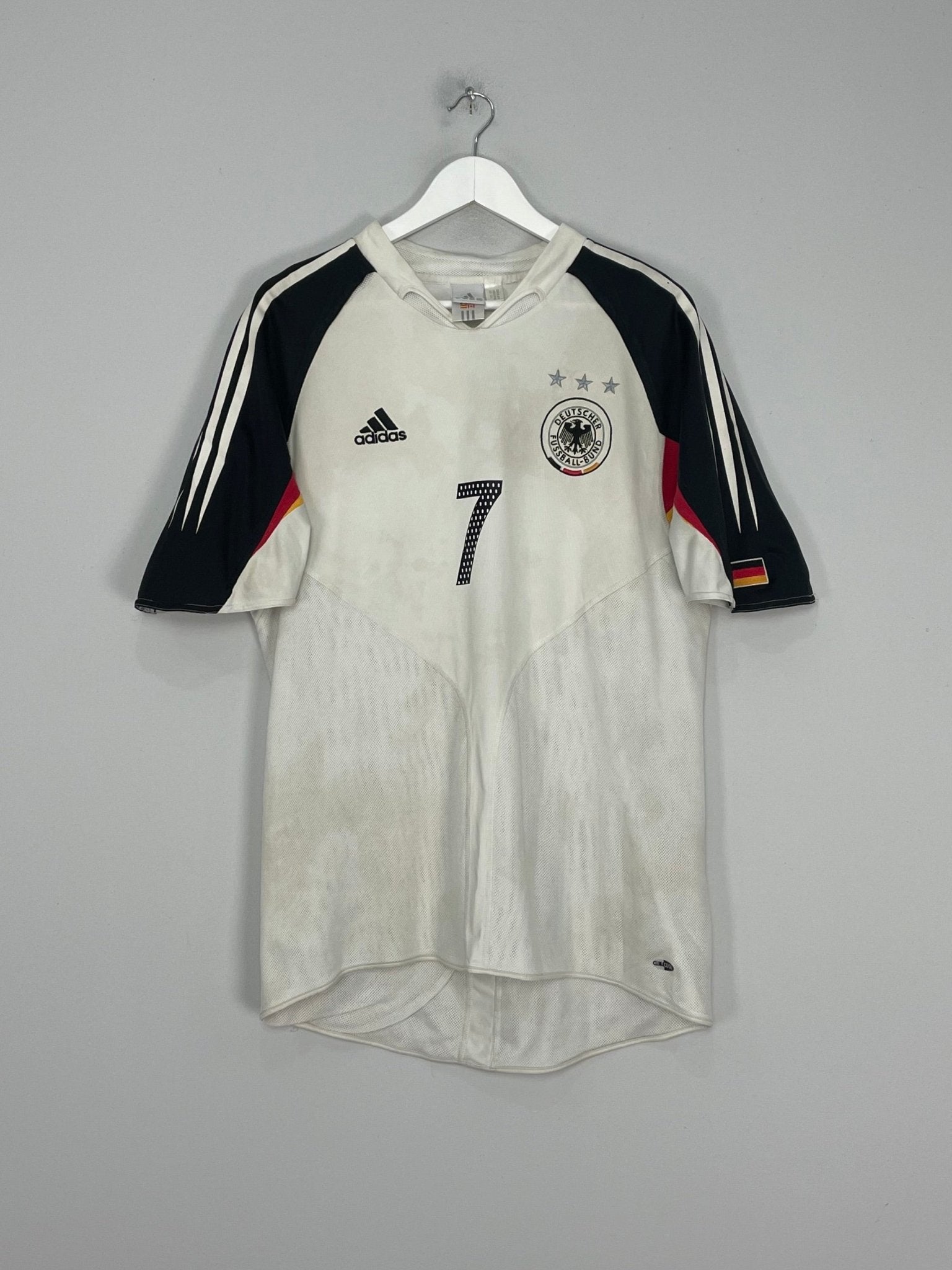 Shop 2004/05 GERMANY SCHWEINSTEIGER #7 HOME SHIRT (L) ADIDAS, classic football shirts, vintage football shirts & retro soccer jerseys at Cult Kits