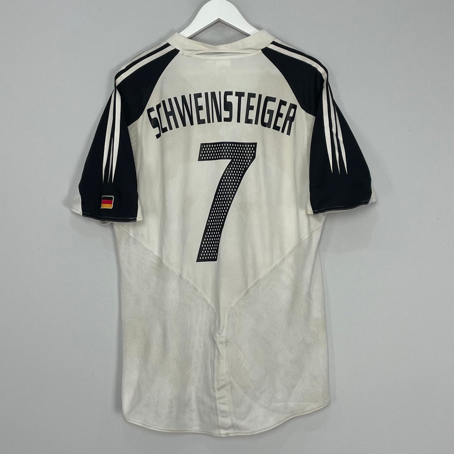 Shop 2004/05 GERMANY SCHWEINSTEIGER #7 HOME SHIRT (L) ADIDAS, classic football shirts, vintage football shirts & retro soccer jerseys at Cult Kits